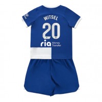Billiga Atletico Madrid Axel Witsel #20 Barnkläder Borta fotbollskläder till baby 2023-24 Kortärmad (+ Korta byxor)